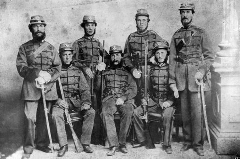 Prahran South Rifle Company, with Captain Moody, c. 1932