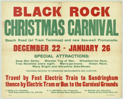 Black Rock Christmas carnival, 1935–42