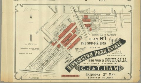 Kensington Park Estate, 1889
