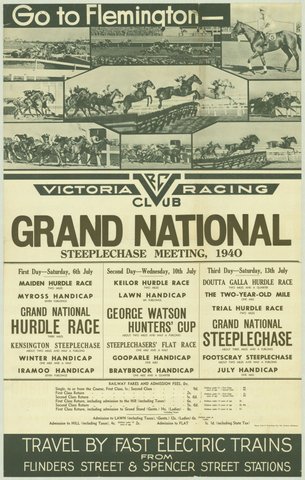 Go to Flemington - Victoria Racing Club Grand National Steeplechase meeting 1940, 1935–42