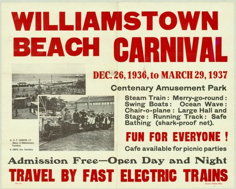 Williamstown beach carnival - Dec. 26 1936 to March 29 1937, 1935–42