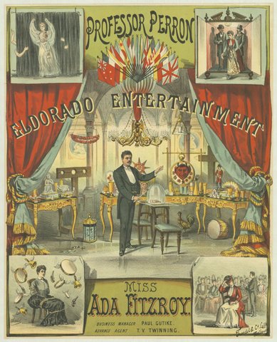 Professor Perron. Eldorado entertainment. Miss Ada Fitzroy, 1881–90