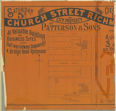 Church Street Richmond city property by Patterson & Sons, 1880–1900