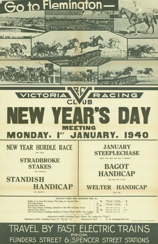 Go to Flemington - Victoria Racing Club New Year's Day meeting Monday 1st January 1940, 1935–42