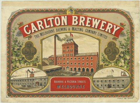 Carlton Brewery ... Bouverie & Victoria Streets Melbourne, 1875