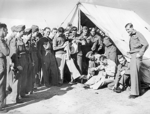 Some of the British soldiers' activities in camp in Melbourne, Australia, 1941–47