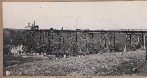 Albion to Broadmeadows - Maribyrnong River viaduct - general views, 1928