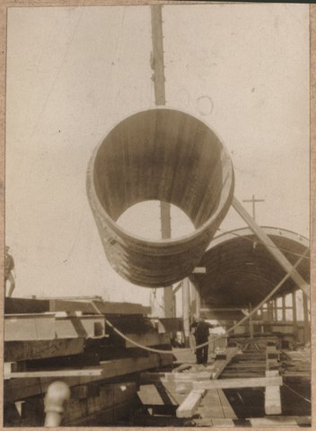 Spencer Street bridge - south pier, 1927–28