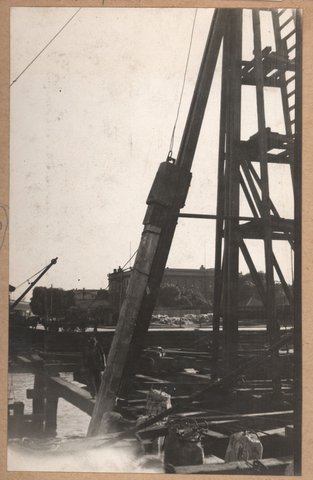 Spencer Street Bridge - north abutment, Melbourne, Vic, 1928