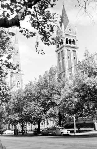 Collins Street looking towards Swanston Street, Melbourne, 1954