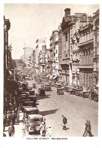 Collins Street, Melbourne, c. 1930