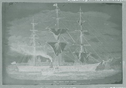WHITE STAR. : Liverpool. 2339 tons. Built New Brunswick a noted ship of the gold era. Best passage Liverpool to Melbourne, 69 days. Wrecked. 1883, 1854–83