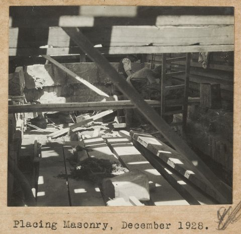 Spencer Street bridge - south pier picture, 1928
