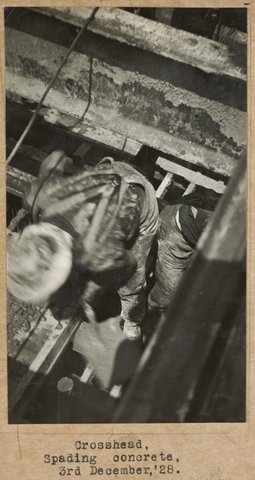 Spencer Street bridge - south pier picture, 1928