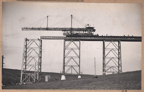 Albion to Broadmeadows - viaduct at Maribyrnong River, 1928