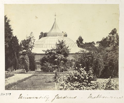 University gardens - Melbourne, c. 1870
