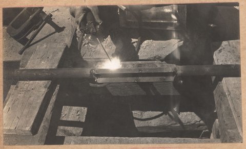 Spencer Street bridge - north abutment, 1928–29