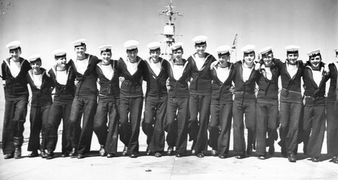 Visit of British aircraft carrier H.M.S. Venerable to Melbourne, 1946