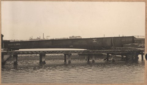 Spencer Street bridge, 1929
