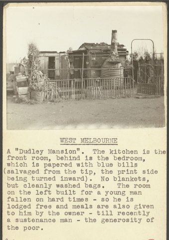 West Melbourne. A "Dudley Mansion.", c. 1935
