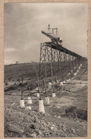 Albion to Broadmeadows - general views of Maribyrnong River viaduct, 1928