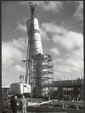 Construction of Stanvac Oil Refinery, Altona, 1953