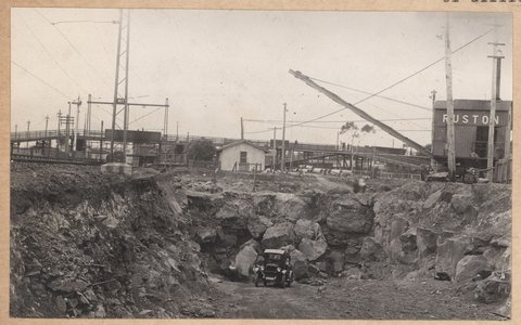 South Kensington to West Footscray, earthworks, 1926–27