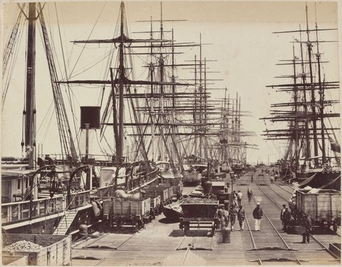 Railway Pier, Sandridge, 1870–80