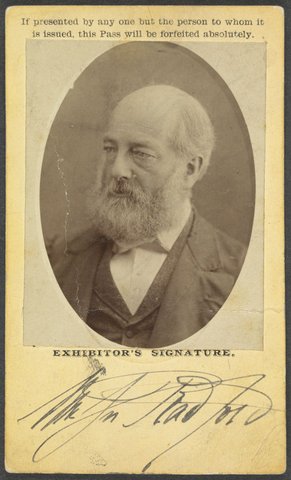 Melbourne International Exhibition 1880. Exhibitor's Pass. Mr W. Radford