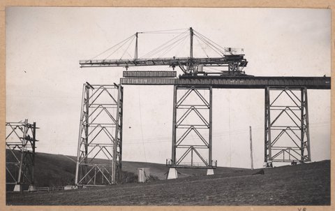 Albion to Broadmeadows - viaduct at Maribyrnong River, 1928