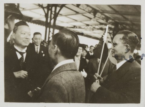 Welcome to Dr. Su Mo, Chinese Minister, Spencer Street Station, Melbourne, 1941