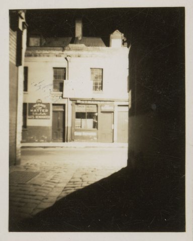 Our room upstairs, 26 Little Collins St. [Melbourne] at night, 1939–45