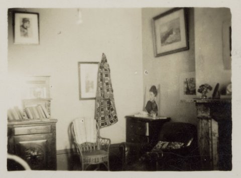My room Wellington Parade E. Melbourne 1940