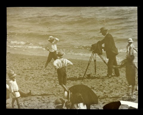 On St. Kilda beach - Melb [i.e. Melbourne] 1918