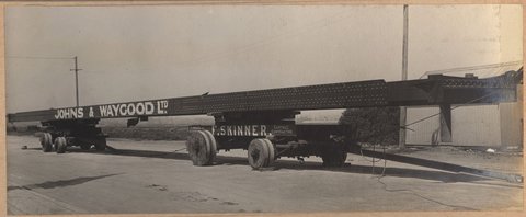 South Kensington to West Footscray. Bridge over Dynon Road. Superstructure, 1927