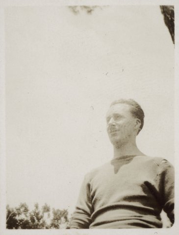 Albert Tucker in Fitzroy Gardens, Melb. 1942