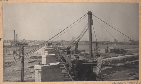 South Kensington to West Footscray. Bridge over Dynon Road. Superstructure, 1927