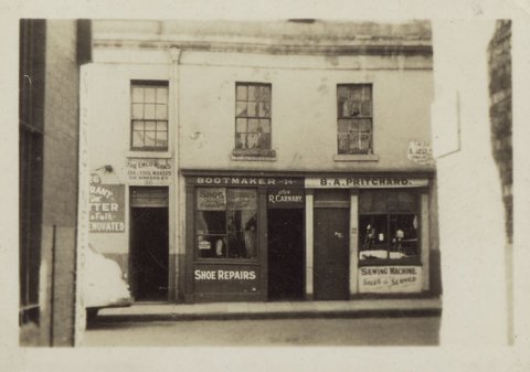 Two shops in a Melbourne street, 1939–45