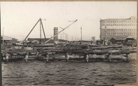 Spencer Street bridge - south pier, 1928–29
