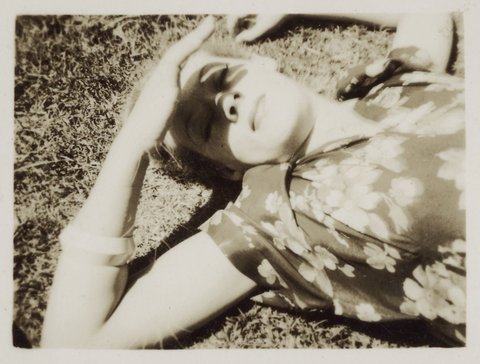 Joy Hester in Fitzroy Gardens, Melb '42, 1942