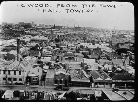 C'wood [i.e. Collingwood] from the Town Hall tower, c. 1935