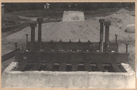 Albion to Broadmeadows - Maribyrnong River viaduct foundations, 1927–28