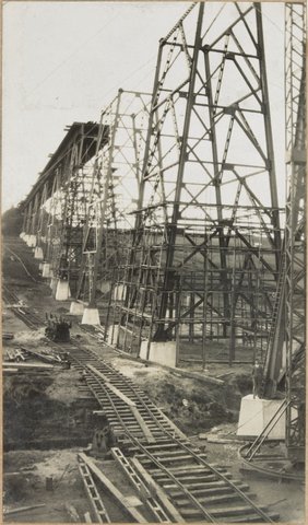 Albion to Broadmeadows - general view of Moonee Ponds Creek viaduct, 1927–28