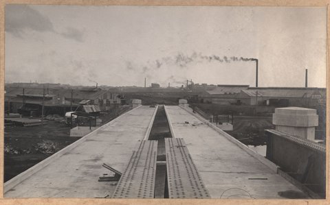 South Kensington to West Footscray. Bridge over Dynon Road. Superstructure (contd), 1927–28