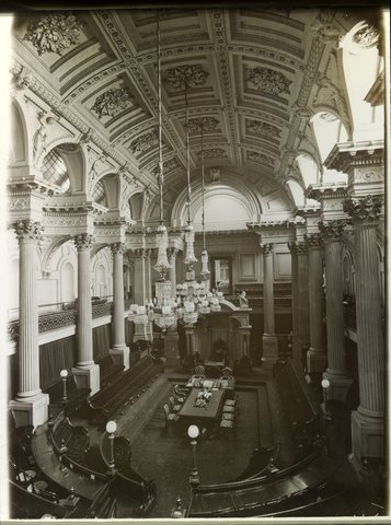 Interior, Melbourne Parliament House, 1875–1938