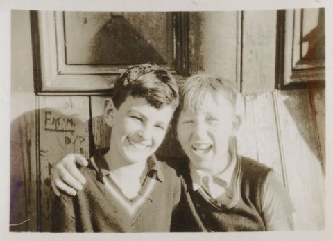 Fitzroy opp. Ex. Bldgs [two boys], 1939–45