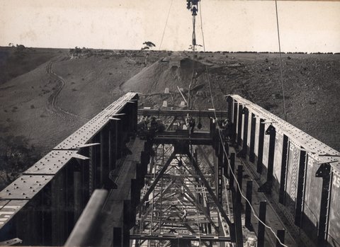 Albion to Broadmeadows - Maribyrnong River viaduct, 1928