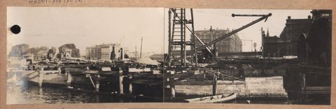 Spencer Street Bridge - north abutment, Melbourne, Vic, 1928–29