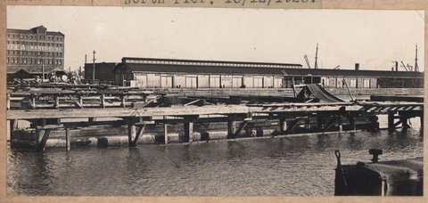 Spencer Street bridge - north pier, 1928–29