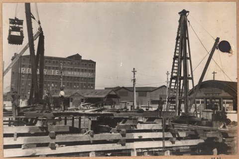 Spencer Street bridge, 1928
